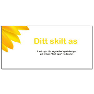 Stadionskilt 1x2m