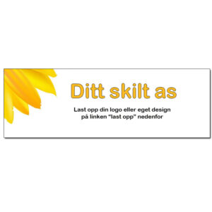 Fasadeskilt 3x1m