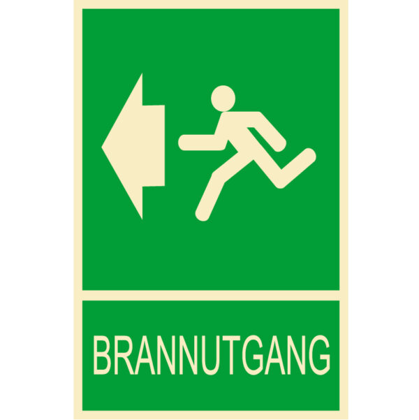 Brannutgang 200x300mm