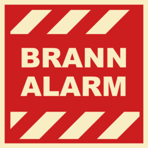 Brannalarm 200x200mm
