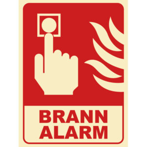 Brannalarm 200x300mm