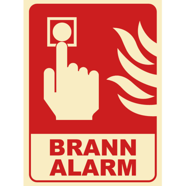 Brannalarm 200x300mm