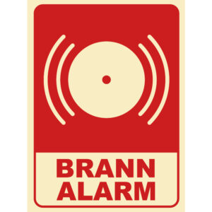 Brannalarm 200x300mm
