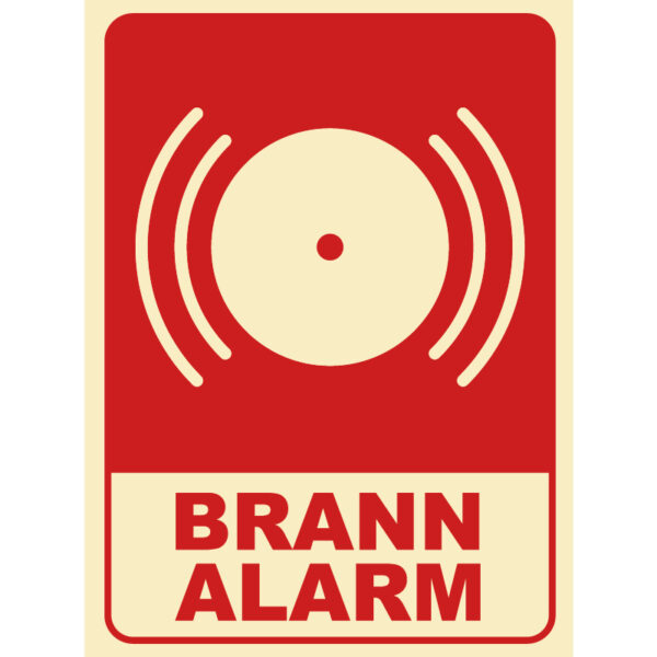 Brannalarm 200x300mm