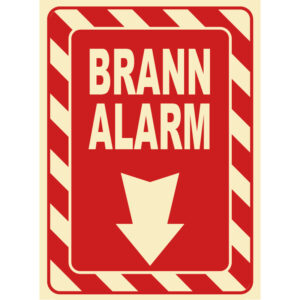 Brannalarm 200x300mm