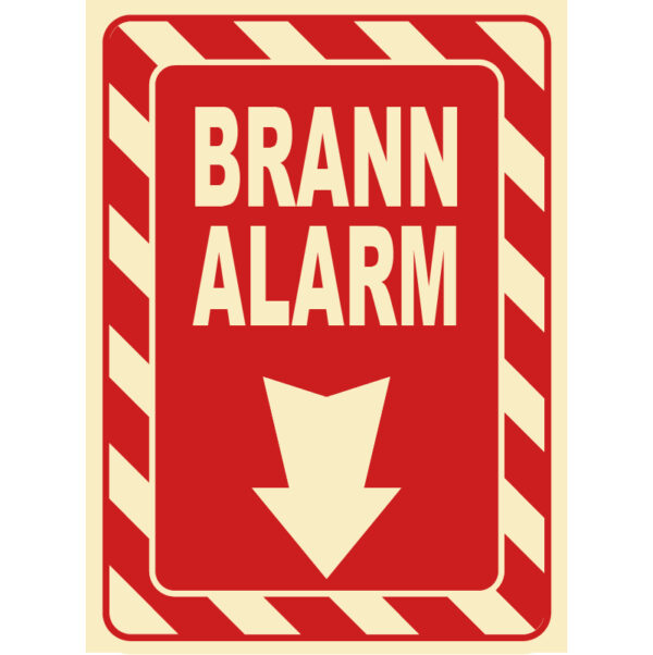 Brannalarm 200x300mm