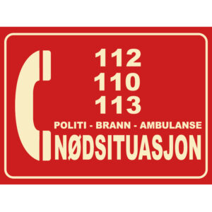 Nødsituasjon 200x300mm