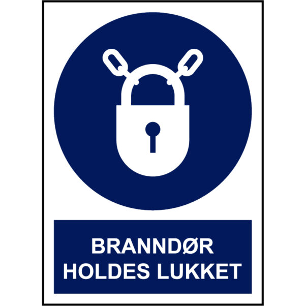 Branndør 210x297mm