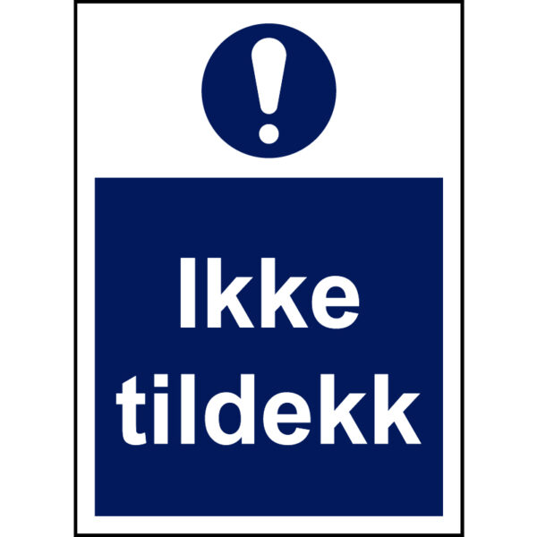 Tildekking 210x297mm