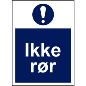 Ikke rør 210x297mm