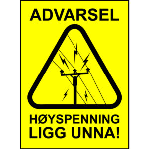 Advarsel 150x200mm