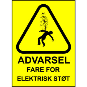 Advarsel 150x200mm