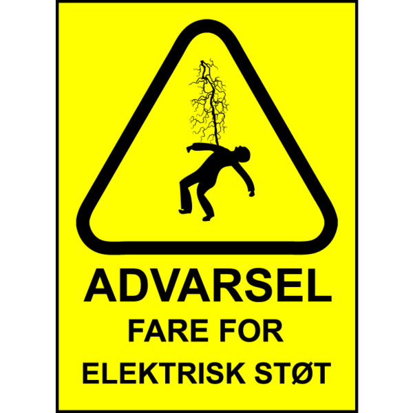 Advarsel 150x200mm