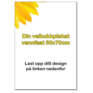 Plakat 50x70 vannfast