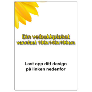 Plakat 100x140 vannfast