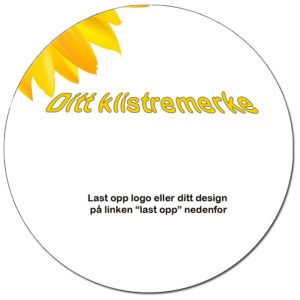 Klistremerke rundt ø 10cm