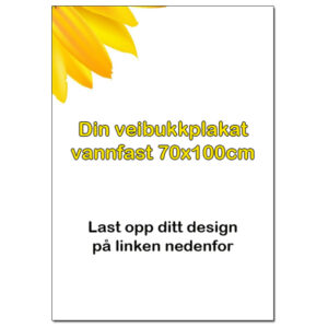Plakat 70x100 vannfast