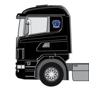 Scania med griff hel - blå