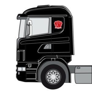Scania med griff hel - rød