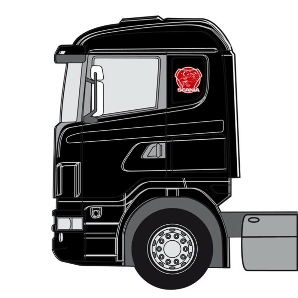 Scania med griff hel - rød