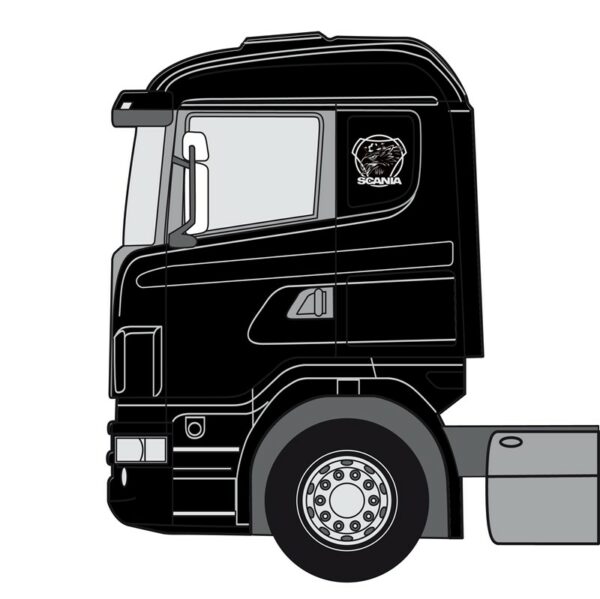Scania med griff hel - sort