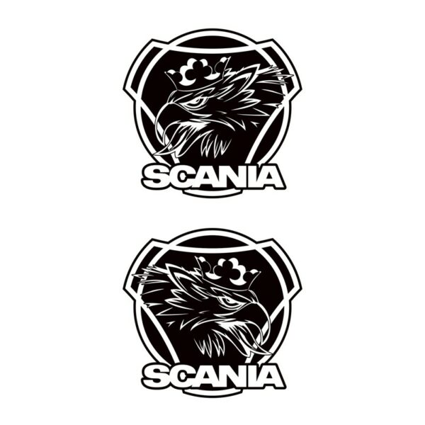 Scanialogo med griff, konturskjært - Sort - Bilde 2