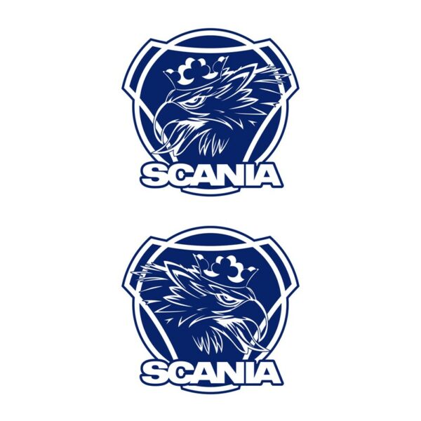 Scanialogo med griff, konturskjært - Blå - Bilde 2