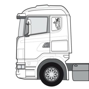 Griff dekal scania - speil