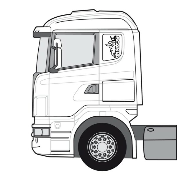 Griff dekal scania - speil