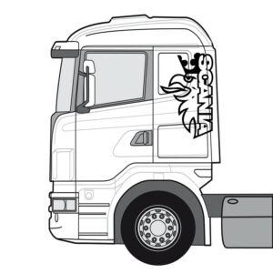 Griff dekal scania - Stor